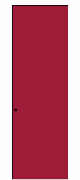 Дверь межкомнатная 0010 АКП Малиново-красный RAL 3027. Цвет Малиново-красный RAL 3027. Материал Гладкая эмаль. Коллекция Planum Pro. Картинка.