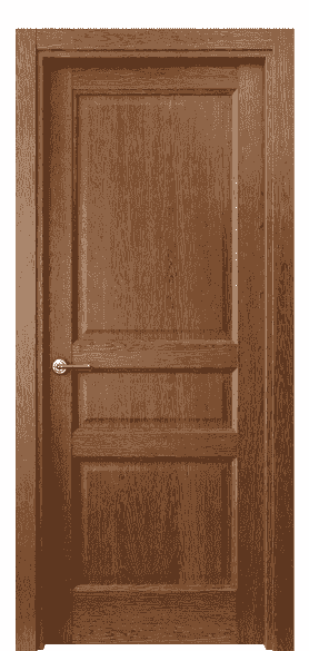 Дверь межкомнатная 1431 ДБК . Цвет Дуб коньяк. Материал Шпон ценных пород. Коллекция Galant. Картинка.