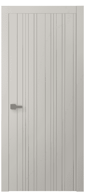 Дверь межкомнатная 8051 МОС. Цвет Матовый облачно-серый. Материал Гладкая эмаль. Коллекция Linea. Картинка.