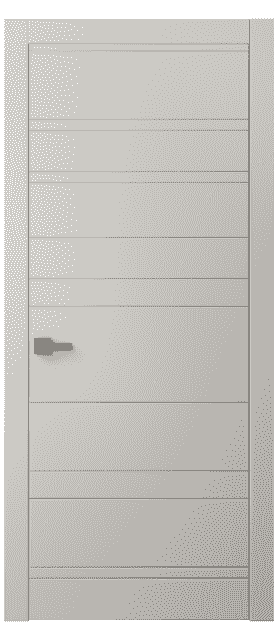 Дверь межкомнатная 8055 МОС . Цвет Матовый облачно-серый. Материал Гладкая эмаль. Коллекция Linea. Картинка.