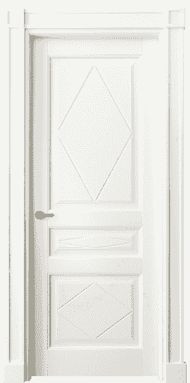 Дверь межкомнатная 6345 БЖМ . Цвет Бук жемчуг. Материал Массив бука эмаль. Коллекция Toscana Rombo. Картинка.