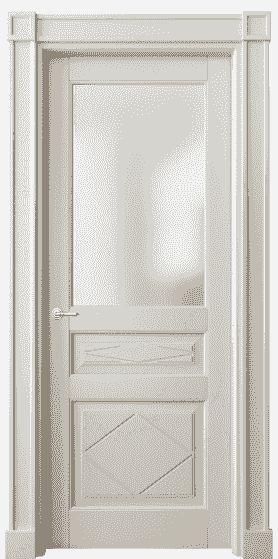 Дверь межкомнатная 6344 БОС САТ. Цвет Бук облачный серый. Материал Массив бука эмаль. Коллекция Toscana Rombo. Картинка.