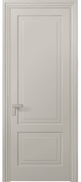 Дверь межкомнатная 8351 МСБЖ. Цвет Матовый светло-бежевый. Материал Гладкая эмаль. Коллекция Rocca. Картинка.