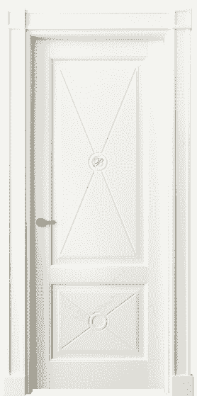 Дверь межкомнатная 6363 БЖМ . Цвет Бук жемчуг. Материал Массив бука эмаль. Коллекция Toscana Litera. Картинка.