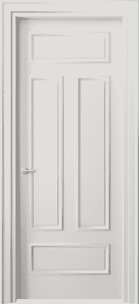 Дверь межкомнатная 8143 МСР . Цвет Матовый серый. Материал Гладкая эмаль. Коллекция Paris. Картинка.