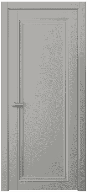 Дверь межкомнатная 2501 МНСР. Цвет Матовый нейтральный серый. Материал Гладкая эмаль. Коллекция Centro. Картинка.