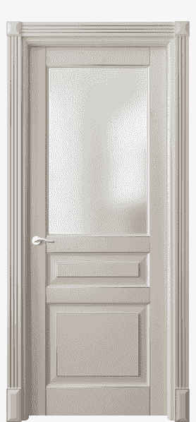 Дверь межкомнатная 0710 БСБЖС САТ. Цвет Бук светло-бежевый серебряный антик. Материал  Массив бука эмаль с патиной. Коллекция Lignum. Картинка.
