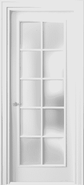 Дверь межкомнатная 8102 МБЛ САТ. Цвет Матовый белоснежный. Материал Гладкая эмаль. Коллекция Paris. Картинка.
