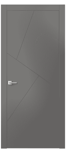 Дверь межкомнатная 8058 МКЛС . Цвет Матовый классический серый. Материал Гладкая эмаль. Коллекция Linea. Картинка.
