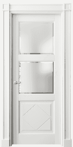Дверь межкомнатная 6348 БС САТ-Ф. Цвет Бук серый. Материал Массив бука эмаль. Коллекция Toscana Rombo. Картинка.