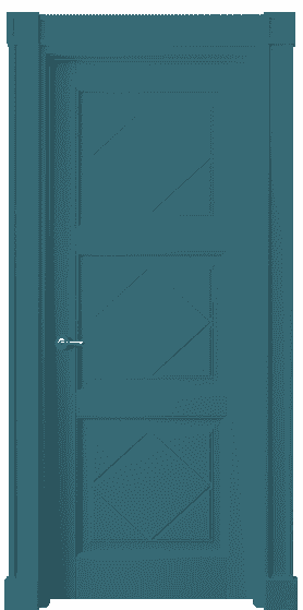 Дверь межкомнатная 6349 NCS S 4030-B10G. Цвет NCS S 4030-B10G. Материал Массив бука эмаль. Коллекция Toscana Rombo. Картинка.