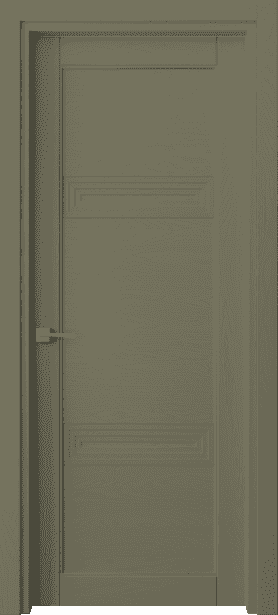 Дверь межкомнатная 6111 Оливково-серый RAL 7002. Цвет Оливково-серый RAL 7002. Материал Массив дуба эмаль. Коллекция Ego. Картинка.