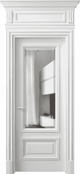 Дверь межкомнатная 7306 ББЛ ПРОЗ Ф. Цвет Бук белоснежный. Материал Массив бука эмаль. Коллекция Antique. Картинка.
