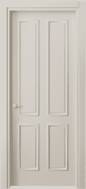 Дверь межкомнатная 8131 МОС. Цвет Матовый облачно-серый. Материал Гладкая эмаль. Коллекция Paris. Картинка.