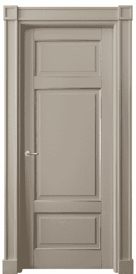 Дверь межкомнатная 6307 ББСКП. Цвет Бук бисквитный с позолотой. Материал  Массив бука эмаль с патиной. Коллекция Toscana Plano. Картинка.