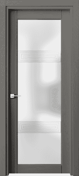 Дверь межкомнатная 6112 ДКЛС САТ. Цвет Дуб классический серый. Материал Массив дуба эмаль. Коллекция Ego. Картинка.