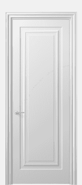 Дверь межкомнатная 8401 МБЛ . Цвет Матовый белоснежный. Материал Гладкая эмаль. Коллекция Mascot. Картинка.