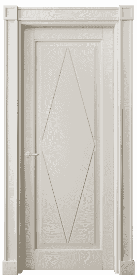 Дверь межкомнатная 6341 БОС. Цвет Бук облачный серый. Материал Массив бука эмаль. Коллекция Toscana Rombo. Картинка.