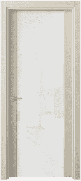 Дверь межкомнатная 4117 МОЯ БЛ. Цвет Молочный ясень. Материал Ciplex ламинатин. Коллекция Quadro. Картинка.