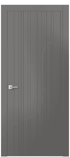 Дверь межкомнатная 8051 МКЛС. Цвет Матовый классический серый. Материал Гладкая эмаль. Коллекция Linea. Картинка.