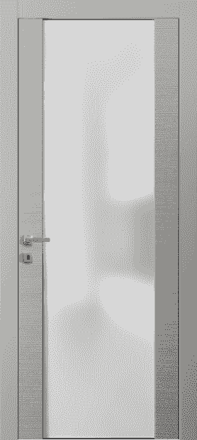 Дверь межкомнатная 4034 ТНСР Матовый триплекс. Цвет Таеда нейтральный серый. Материал Таеда эмаль. Коллекция Avant. Картинка.
