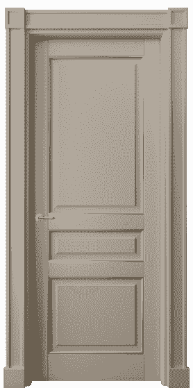Дверь межкомнатная 6305 ББСКП. Цвет Бук бисквитный с позолотой. Материал  Массив бука эмаль с патиной. Коллекция Toscana Plano. Картинка.
