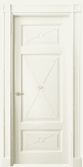 Дверь межкомнатная 6367 МБМ . Цвет Бук молочно-белый. Материал Массив бука эмаль. Коллекция Toscana Litera. Картинка.