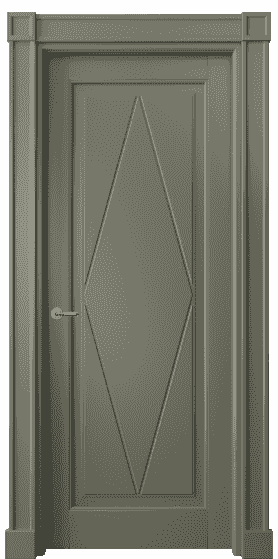Дверь межкомнатная 6341 БОТ. Цвет Бук оливковый тёмный. Материал Массив бука эмаль. Коллекция Toscana Rombo. Картинка.