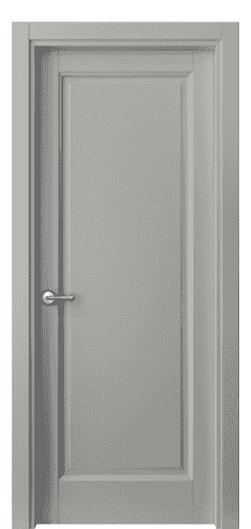 Дверь межкомнатная 1401 МНСР. Цвет Матовый нейтральный серый. Материал Гладкая эмаль. Коллекция Galant. Картинка.