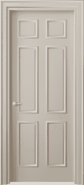 Дверь межкомнатная 8133 МСБЖ. Цвет Матовый светло-бежевый. Материал Гладкая эмаль. Коллекция Paris. Картинка.