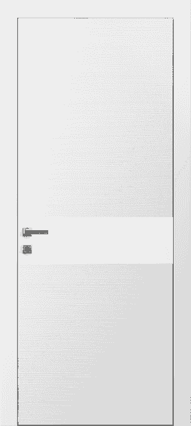 Дверь межкомнатная 4031 ТБЛ Лакобель Белый. Цвет Таеда белый. Материал Таеда эмаль. Коллекция Avant. Картинка.