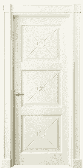 Дверь межкомнатная 6369 МБМ. Цвет Бук молочно-белый. Материал Массив бука эмаль. Коллекция Toscana Litera. Картинка.