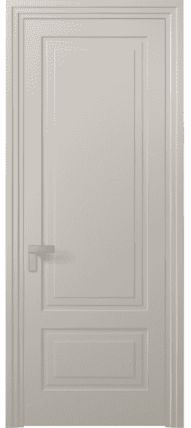 Дверь межкомнатная 8341 МСБЖ. Цвет Матовый светло-бежевый. Материал Гладкая эмаль. Коллекция Rocca. Картинка.