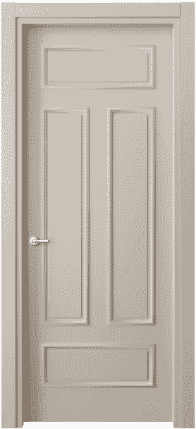 Дверь межкомнатная 8143 МСБЖ. Цвет Матовый светло-бежевый. Материал Гладкая эмаль. Коллекция Paris. Картинка.