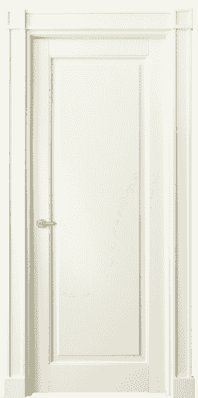 Дверь межкомнатная 6301 МБМ . Цвет Бук молочно-белый. Материал Массив бука эмаль. Коллекция Toscana Plano. Картинка.