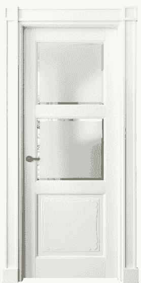 Дверь межкомнатная 6328 БЖМ САТ-Ф. Цвет Бук жемчуг. Материал Массив бука эмаль. Коллекция Toscana Elegante. Картинка.