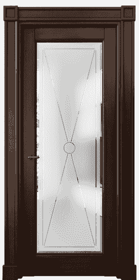 Серия 6300 - Межкомнатная дверь Toscana Litera 6300 Бук тёмный с патиной