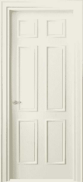 Дверь межкомнатная 8133 ММБ . Цвет Матовый молочно-белый. Материал Гладкая эмаль. Коллекция Paris. Картинка.