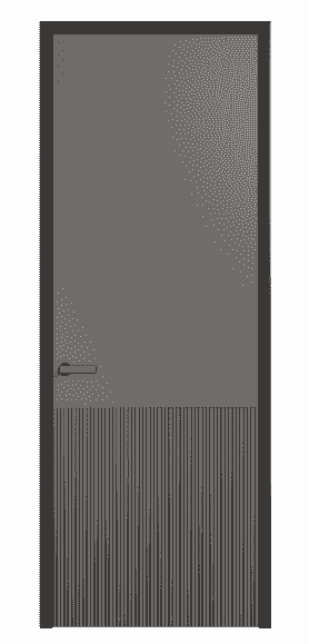 Дверь межкомнатная 8204 МКЛС . Цвет Матовый классический серый. Материал Гладкая эмаль. Коллекция Velvet. Картинка.