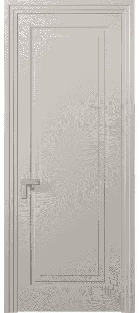 Дверь межкомнатная 8301 МСБЖ. Цвет Матовый светло-бежевый. Материал Гладкая эмаль. Коллекция Rocca. Картинка.