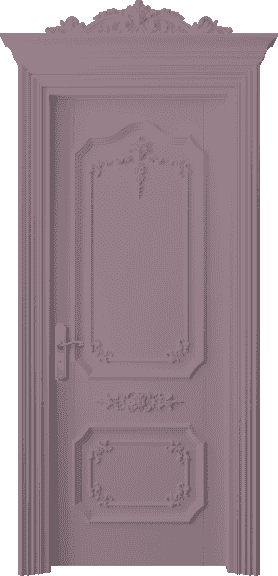Дверь межкомнатная 6603 Пастельно-фиолетовый RAL 4009. Цвет Пастельно-фиолетовый RAL 4009. Материал Массив бука эмаль. Коллекция Imperial. Картинка.