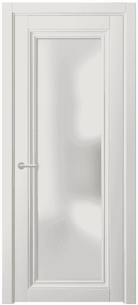Дверь межкомнатная 2502 СТБЛ САТ. Цвет Софт-тач белоснежный. Материал Полипропилен. Коллекция Centro. Картинка.
