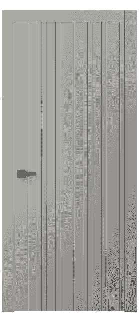 Дверь межкомнатная 8051 МНСР. Цвет Матовый нейтральный серый. Материал Гладкая эмаль. Коллекция Linea. Картинка.