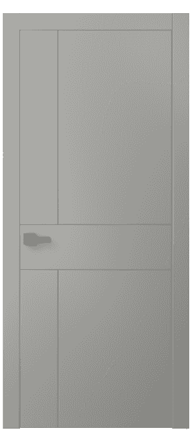 Дверь межкомнатная 8056 МНСР . Цвет Матовый нейтральный серый. Материал Гладкая эмаль. Коллекция Linea. Картинка.