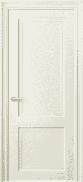 Дверь межкомнатная 2523 ММБ . Цвет Матовый молочно-белый. Материал Гладкая эмаль. Коллекция Centro. Картинка.
