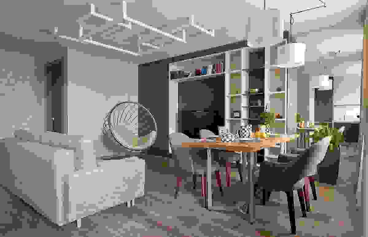 "Идеальный ремонт": кухня-гостиная для семьи Евгения Кулакова
