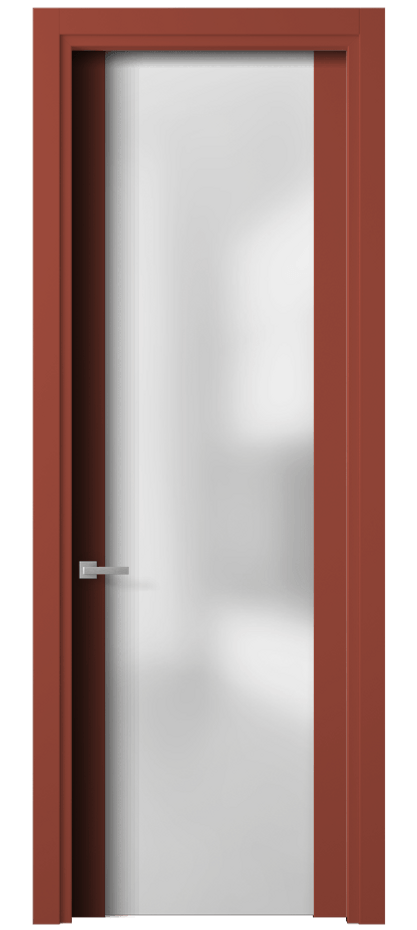 Межкомнатная дверь Planum 4114 Матовый белоснежный Сатинированное стекло Цена 77199 ₽ | Volhovec