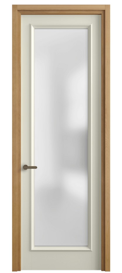 Межкомнатная дверь Charm 6702 Бук молочно-белый Сатинированное стекло Цена 94599 ₽ | Volhovec