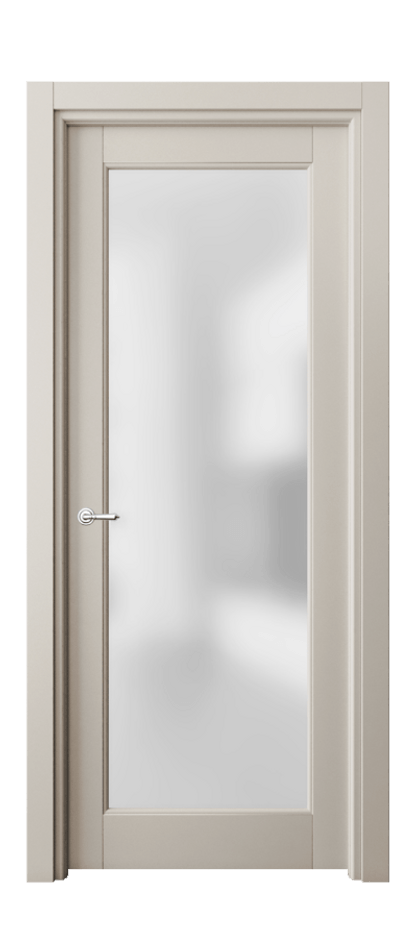 Межкомнатная дверь Toscana Litera 6300 Бук светло-бежевый Сатинированное стекло Цена 78410 ₽ | Volhovec
