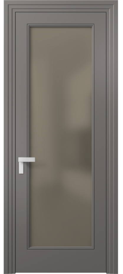 Дверь межкомнатная Rocca 8300 Матовый классический серый Сатинированное бронзовое стекло, триплекс Каскадный компланарный наличник МКЛС Цена 82899 ₽ Наличники уже входят в базовый комплект. Фабрика дверей Волховец 8 (800) 551 43 19 Межкомнатная дверь Rocca 8300 Матовый классический серый Сатинированное бронзовое стекло, триплекс Цена 82899 ₽ | Volhovec